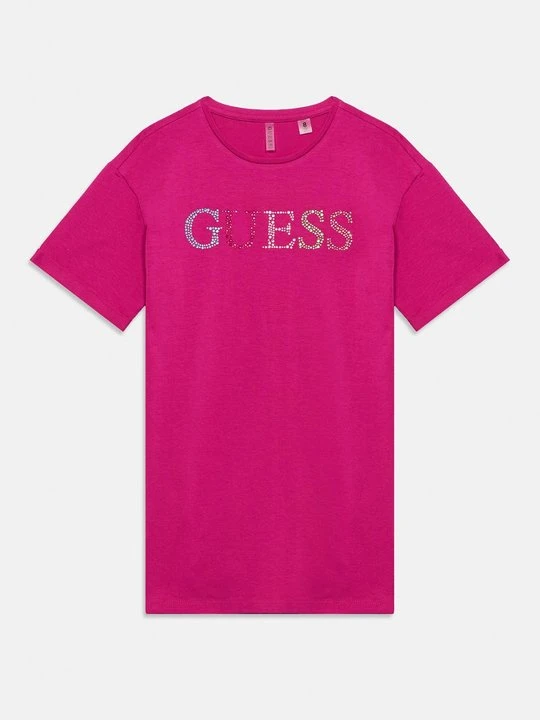 Zdjęcie produktu T-shirt z nadrukiem Guess fioletowy