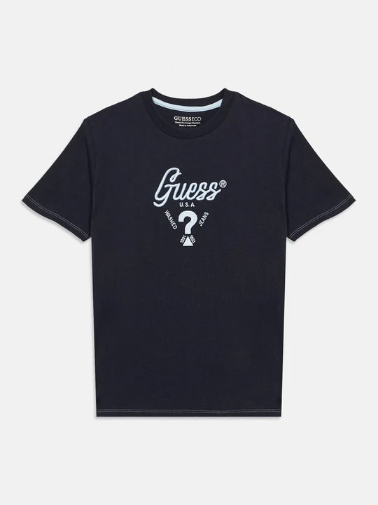 Zdjęcie produktu T-shirt z nadrukiem Guess granatowy