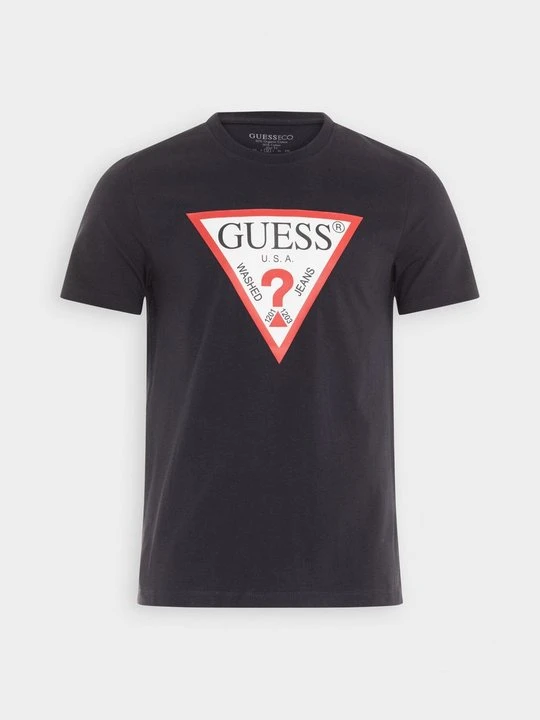 Zdjęcie produktu T-shirt z nadrukiem Guess granatowy