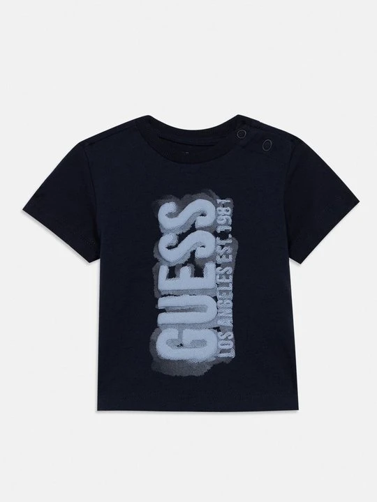 Zdjęcie produktu T-shirt z nadrukiem Guess granatowy