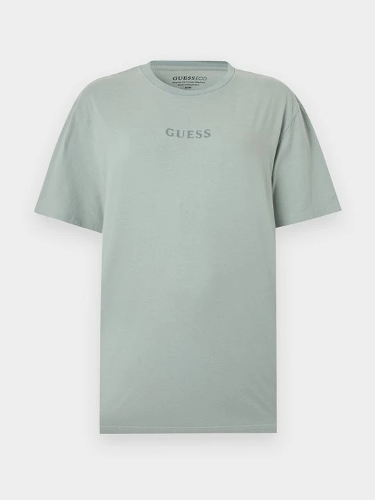 Zdjęcie produktu T-shirt z nadrukiem Guess miętowy