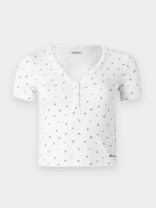 Zdjęcie produktu T-shirt z nadrukiem Guess mleczny