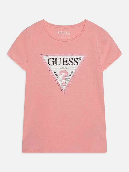 Zdjęcie produktu T-shirt z nadrukiem Guess różowy