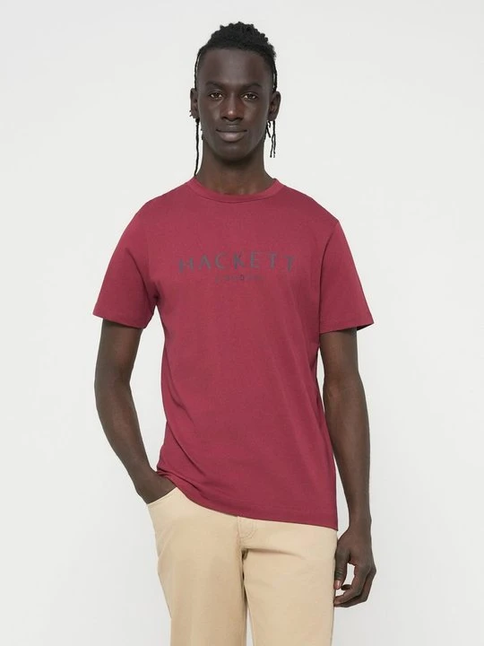 Zdjęcie produktu T-shirt z nadrukiem Hackett London czerwony