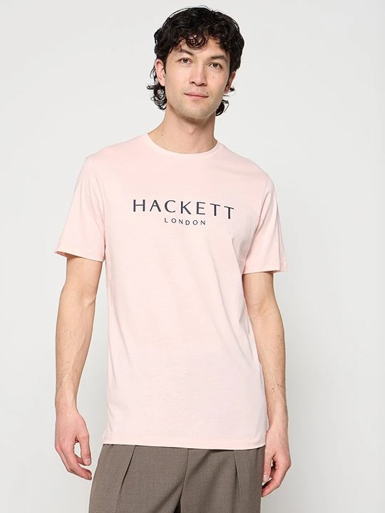 Zdjęcie produktu T-shirt z nadrukiem Hackett London różowy