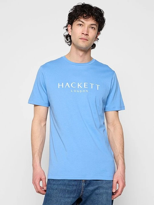 Zdjęcie produktu T-shirt z nadrukiem Hackett London niebieski