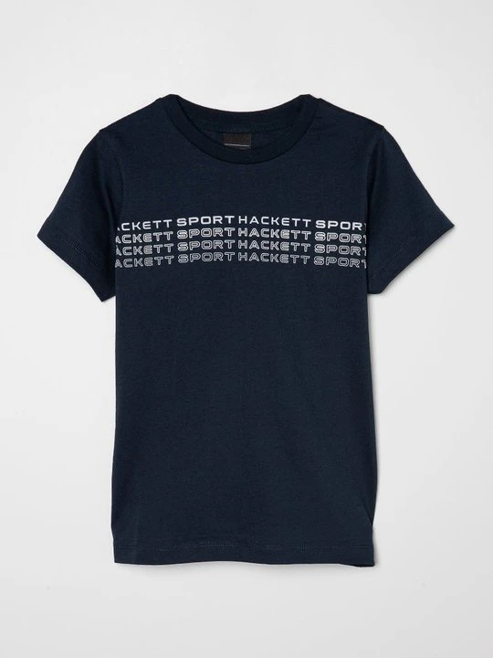 Zdjęcie produktu T-shirt z nadrukiem Hackett London granatowy