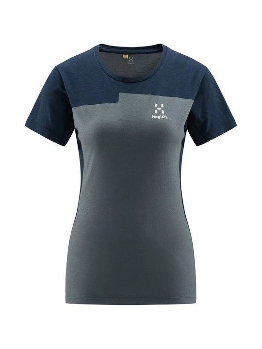 Zdjęcie produktu T-shirt z nadrukiem Haglöfs niebieski