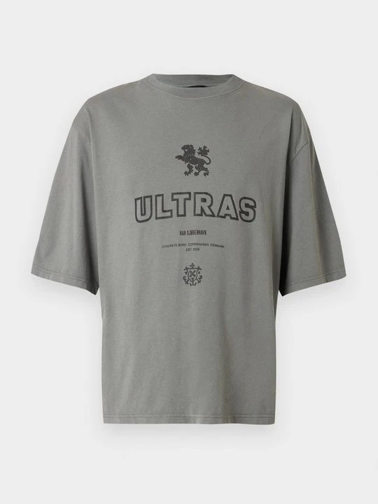 Zdjęcie produktu T-shirt z nadrukiem Han Kjøbenhavn ciemnoszary