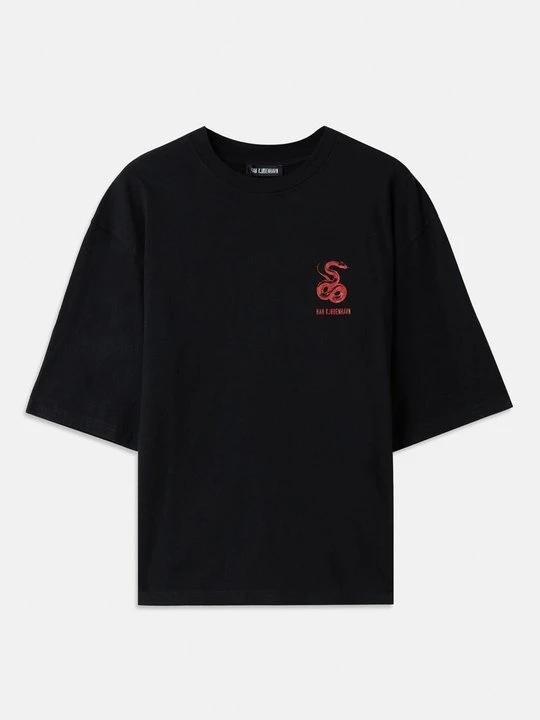 Zdjęcie produktu T-shirt z nadrukiem Han Kjøbenhavn czarny