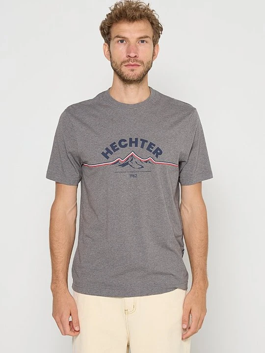 Zdjęcie produktu T-shirt z nadrukiem HECHTER PARIS szary