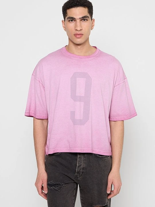 Zdjęcie produktu T-shirt z nadrukiem Hollister Co. jasnoróżowy