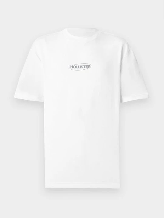 Zdjęcie produktu T-shirt z nadrukiem Hollister Co. biały