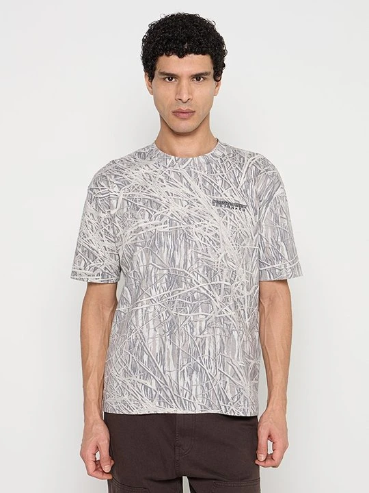 Zdjęcie produktu T-shirt z nadrukiem Hollister Co. jasnoszary