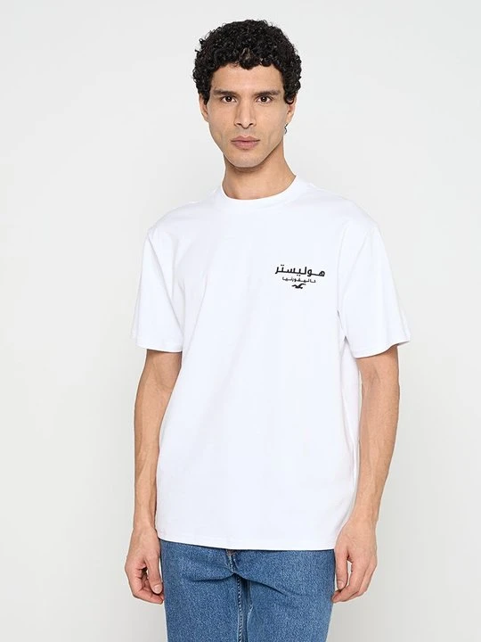 Zdjęcie produktu T-shirt z nadrukiem Hollister Co. biały