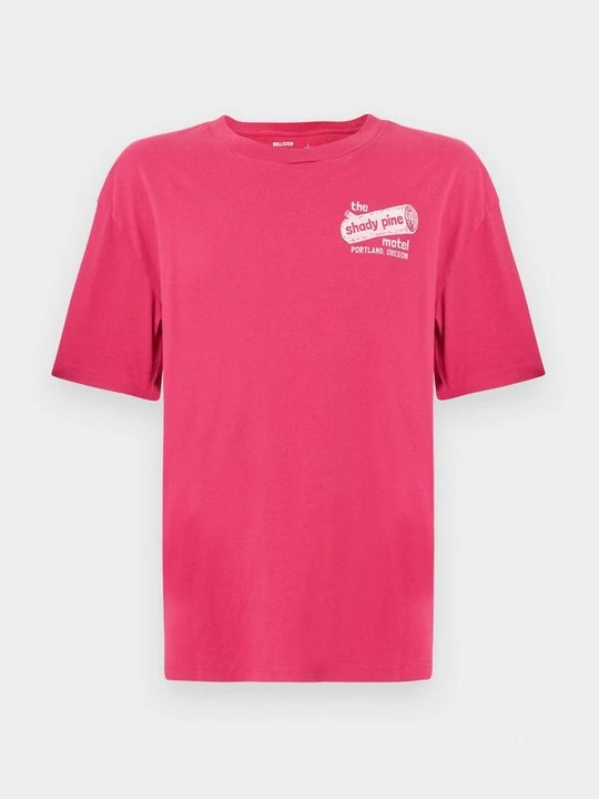 Zdjęcie produktu T-shirt z nadrukiem Hollister Co. czerwony