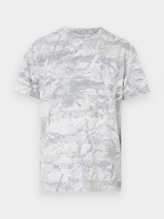 Zdjęcie produktu T-shirt z nadrukiem Hollister Co. jasnoszary melanż