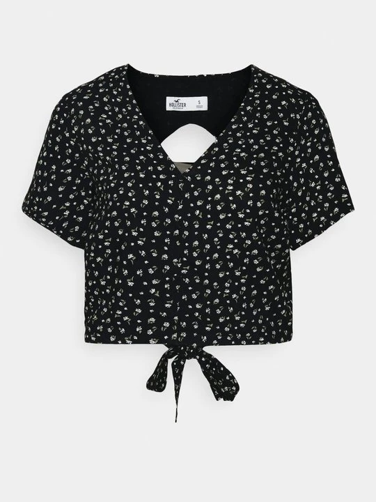 Zdjęcie produktu T-shirt z nadrukiem Hollister Co. czarny
