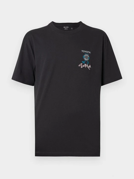 Zdjęcie produktu T-shirt z nadrukiem Hollister Co. czarny