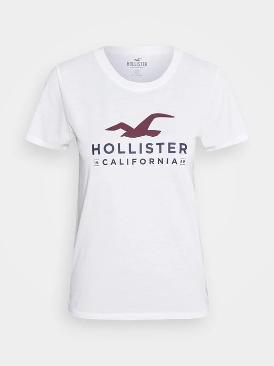 Zdjęcie produktu T-shirt z nadrukiem Hollister Co. biały