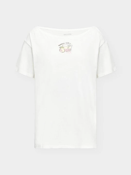 Zdjęcie produktu T-shirt z nadrukiem Hollister Co. biały