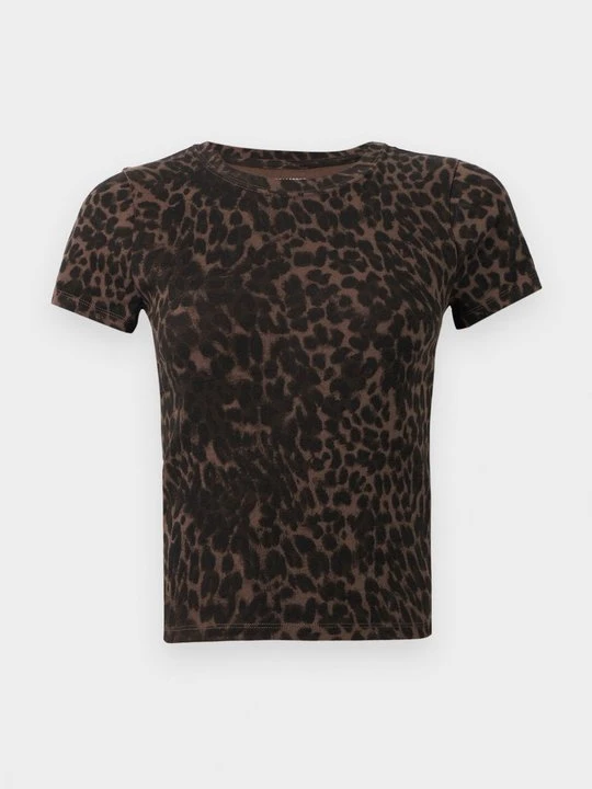 Zdjęcie produktu T-shirt z nadrukiem Hollister Co. brązowy