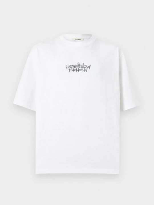 Zdjęcie produktu T-shirt z nadrukiem Holzweiler biały