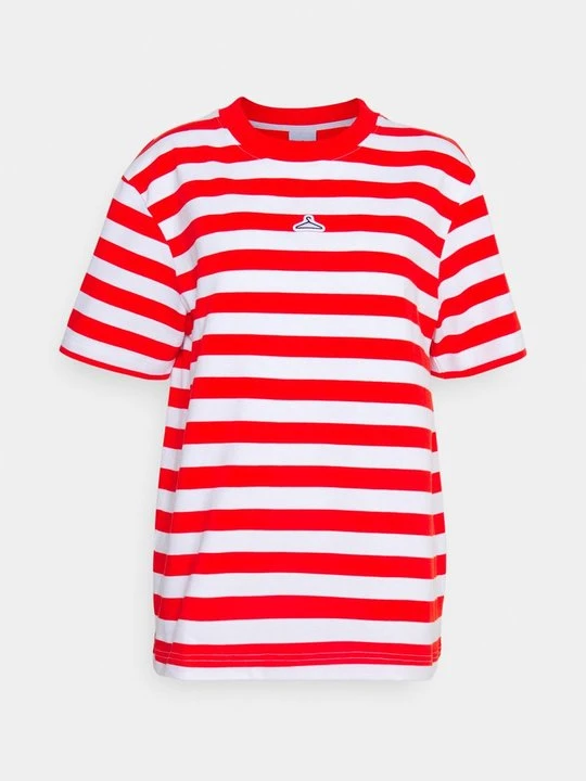 Zdjęcie produktu T-shirt z nadrukiem Holzweiler czerwony melanż