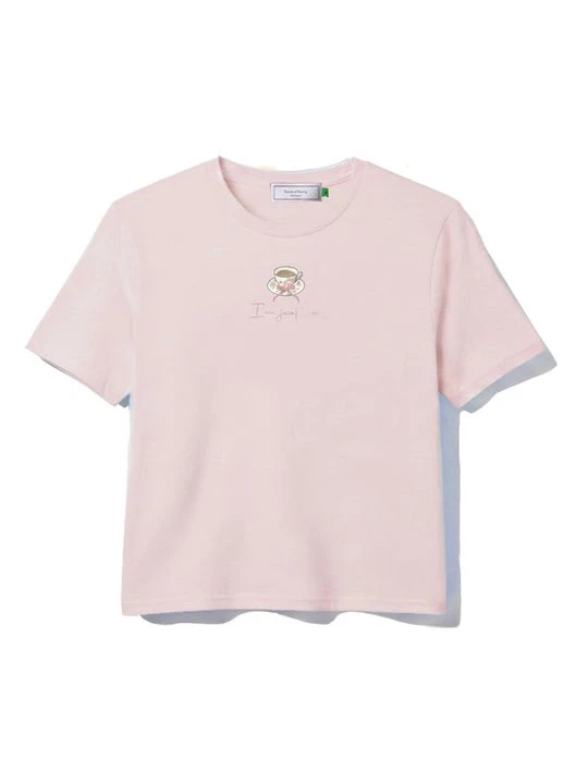 Zdjęcie produktu T-shirt z nadrukiem House Of Sunny jasnoróżowy
