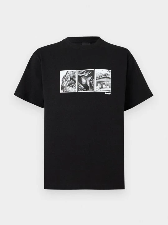 Zdjęcie produktu T-shirt z nadrukiem HUF czarny