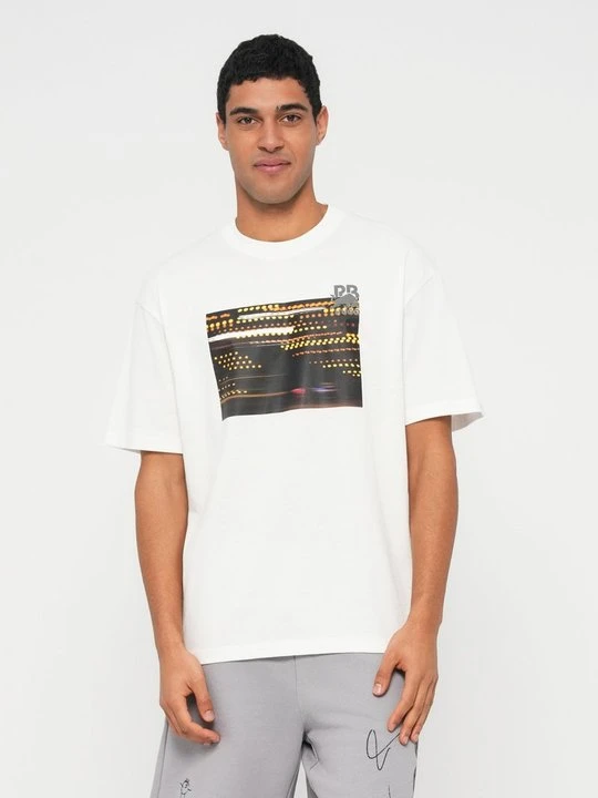 Zdjęcie produktu T-shirt z nadrukiem Hugo biały