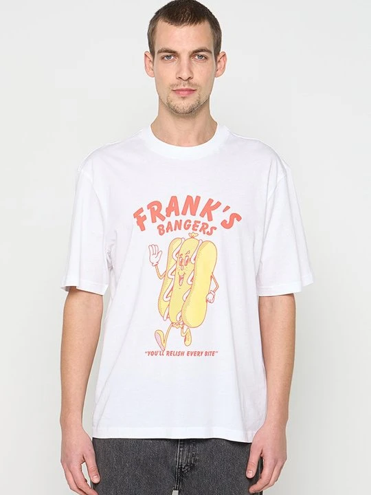 Zdjęcie produktu T-shirt z nadrukiem Hugo biały