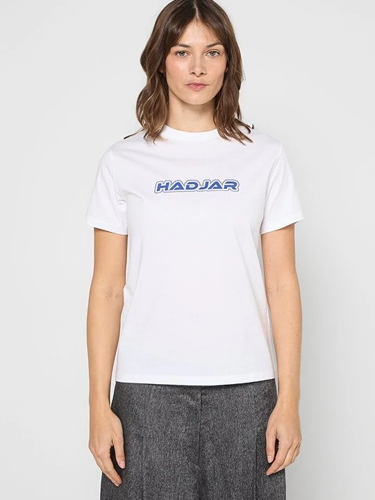 Zdjęcie produktu T-shirt z nadrukiem Hugo biały