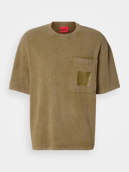 Zdjęcie produktu T-shirt z nadrukiem Hugo zielony