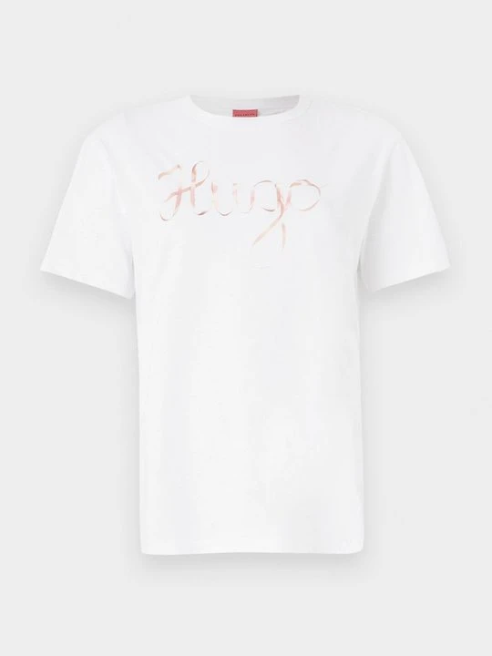Zdjęcie produktu T-shirt z nadrukiem Hugo biały