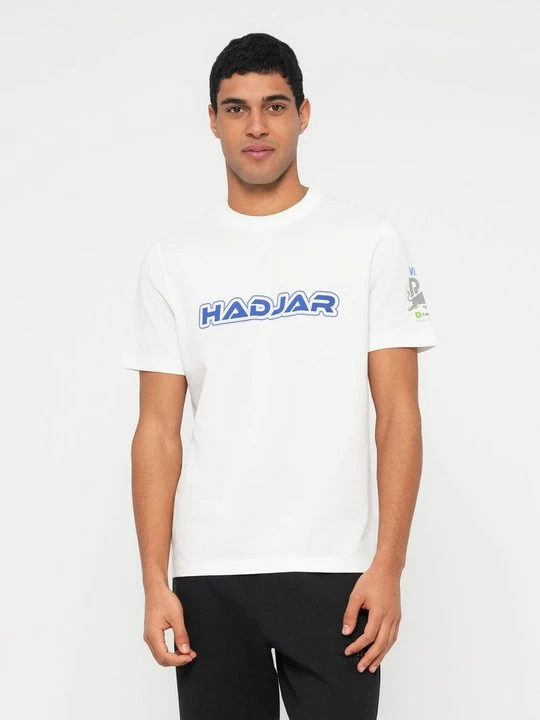 Zdjęcie produktu T-shirt z nadrukiem Hugo biały