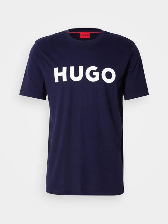 Zdjęcie produktu T-shirt z nadrukiem Hugo granatowy