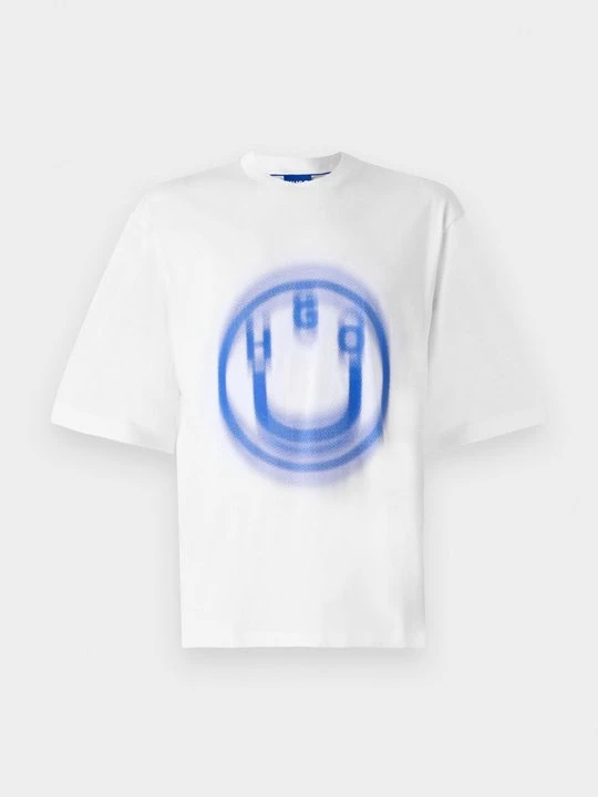 Zdjęcie produktu T-shirt z nadrukiem Hugo biały