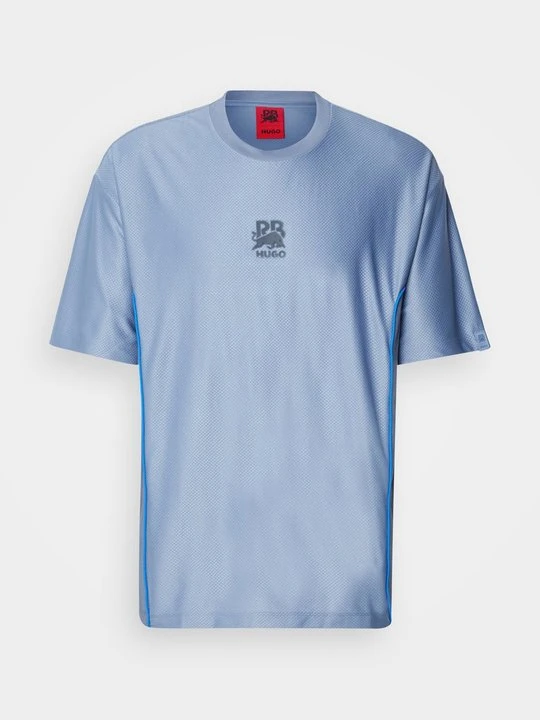 Zdjęcie produktu T-shirt z nadrukiem Hugo niebieski