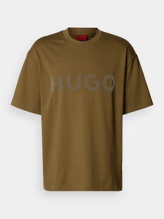 Zdjęcie produktu T-shirt z nadrukiem Hugo zielony