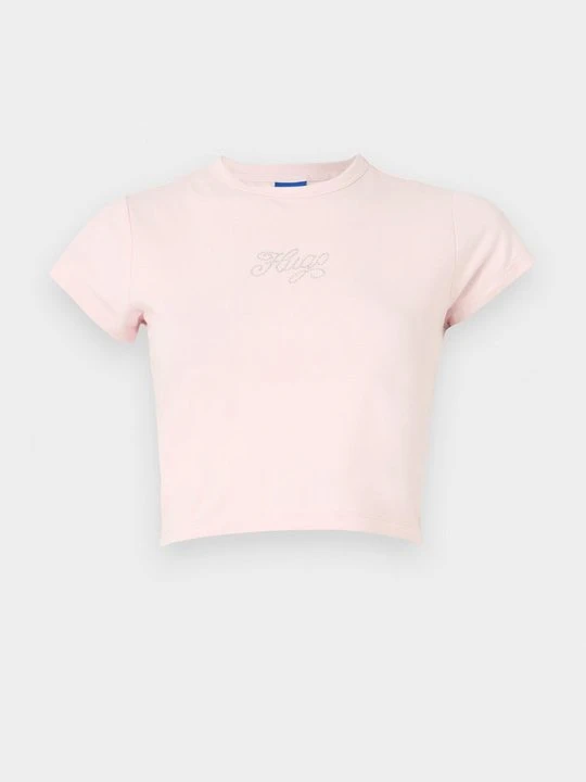 Zdjęcie produktu T-shirt z nadrukiem Hugo różowy