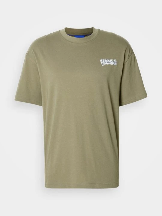 Zdjęcie produktu T-shirt z nadrukiem Hugo zielony