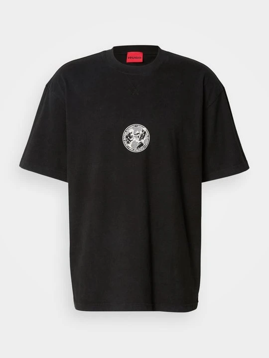 Zdjęcie produktu T-shirt z nadrukiem Hugo czarny