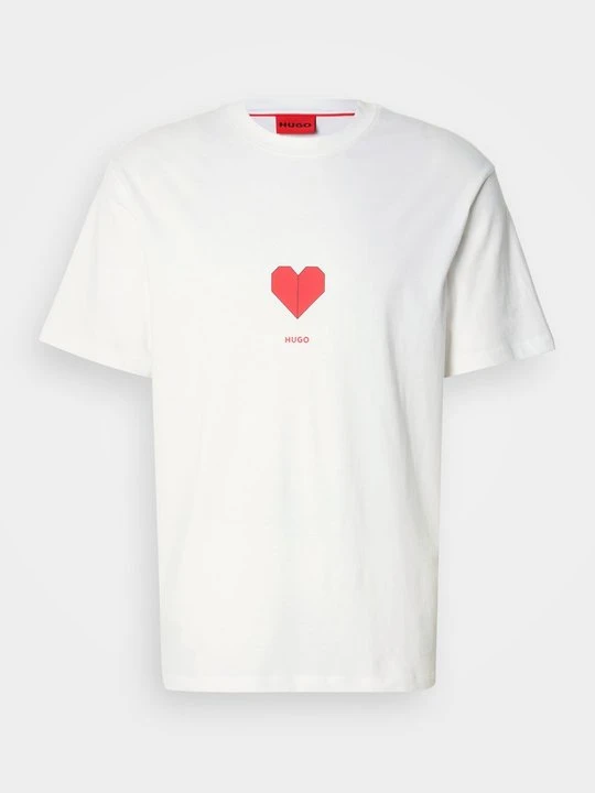 Zdjęcie produktu T-shirt z nadrukiem Hugo biały