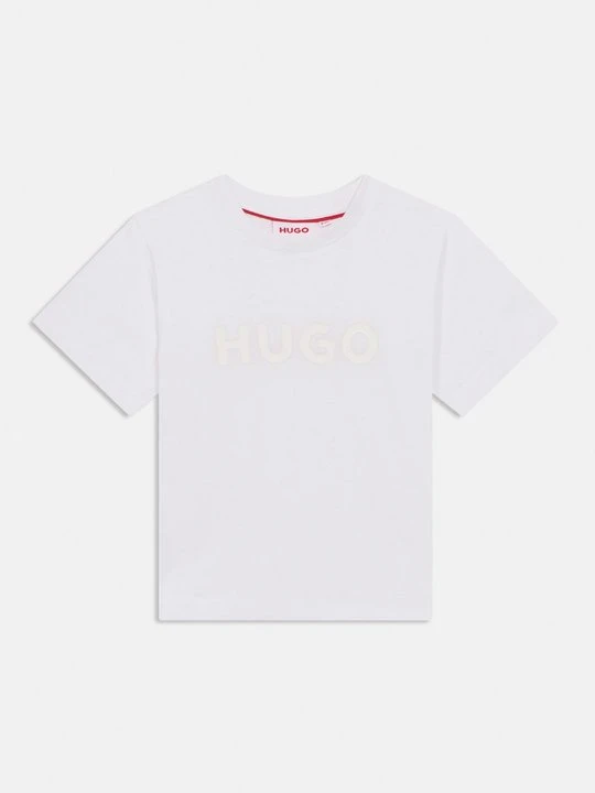Zdjęcie produktu T-shirt z nadrukiem Hugo biały