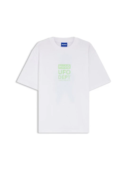 Zdjęcie produktu T-shirt z nadrukiem Hugo biały
