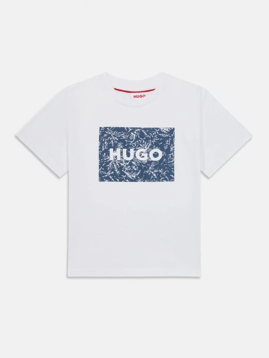 Zdjęcie produktu T-shirt z nadrukiem Hugo biały