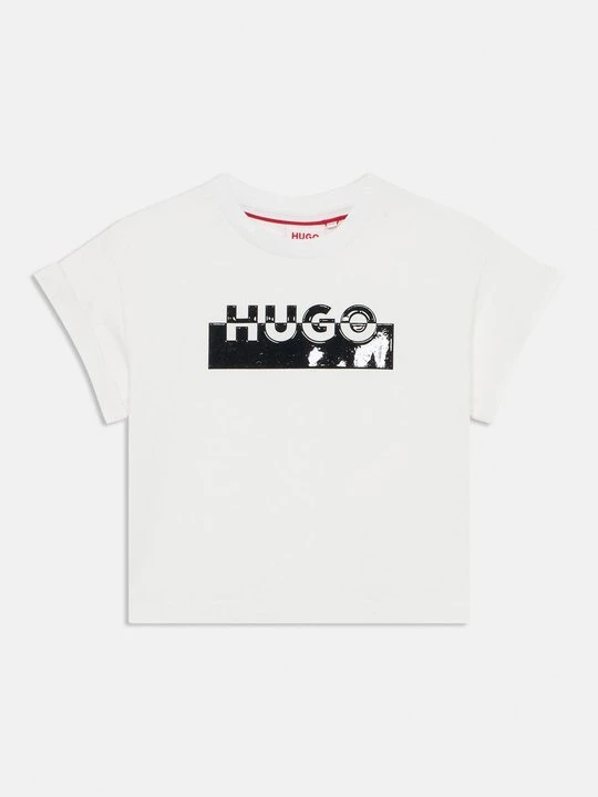 Zdjęcie produktu T-shirt z nadrukiem Hugo biały