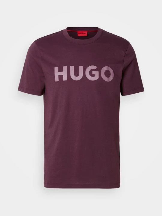 Zdjęcie produktu T-shirt z nadrukiem Hugo brązowy