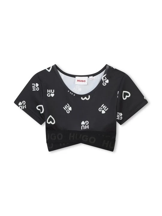 Zdjęcie produktu T-shirt z nadrukiem Hugo czarny